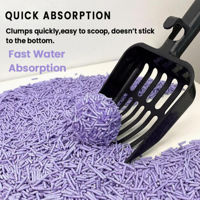 Dust Free Lavender Cat Litter 100% Natural Formula High Absorbency Strong Clumping