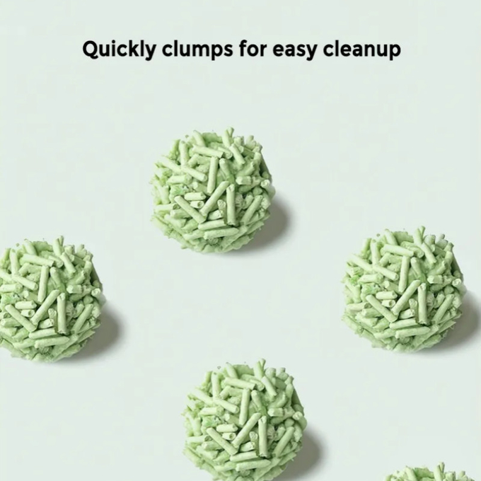 Feline Fresh Green Tea Cat Litter Premium Flushed Biodegradable Fast Clumping