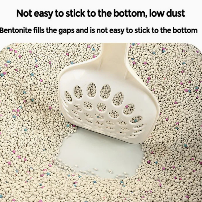 0.8mm-3.8mm Bentonite Cat Litter Ball Shape Dust Free Strong Clumping