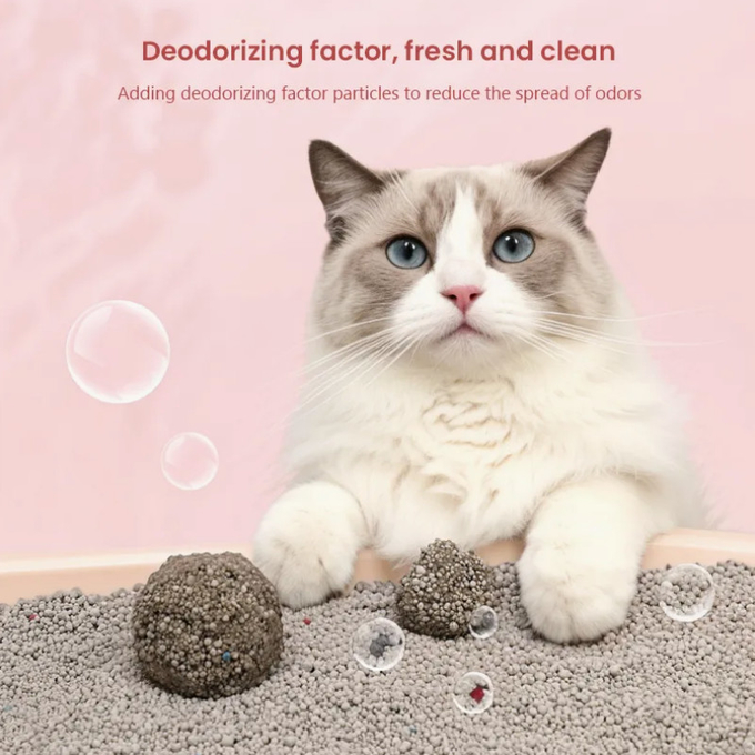 OEM Bentonite Cat Litter Sand Dust Free 0.8mm-3.8mm Bentonite Litter Sand